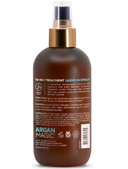 Argan Magic Spray sans rinçage multifonction 10 en 1 pour tous les ...